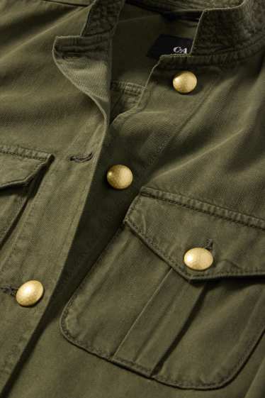 Damen - Safari-Jacke - dunkelgrün