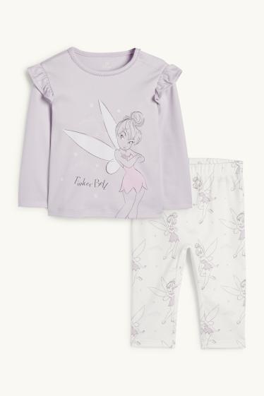 Baby: meisjes - Tinkerbel - babypyjama - 2-delig - lichtpaars