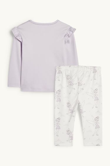 Baby: meisjes - Tinkerbel - babypyjama - 2-delig - lichtpaars