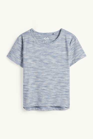 Femmes - Haut de sport - protection UV - bleu