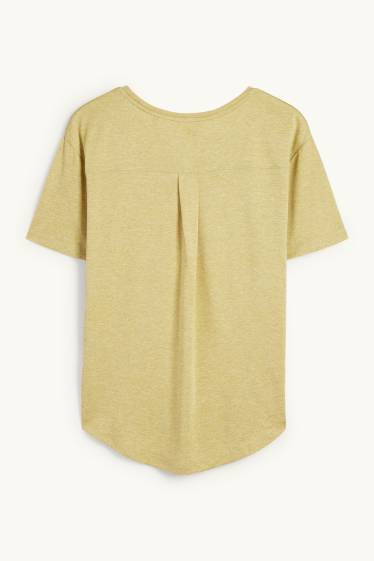 Donna - T-shirt sportiva - verde chiaro