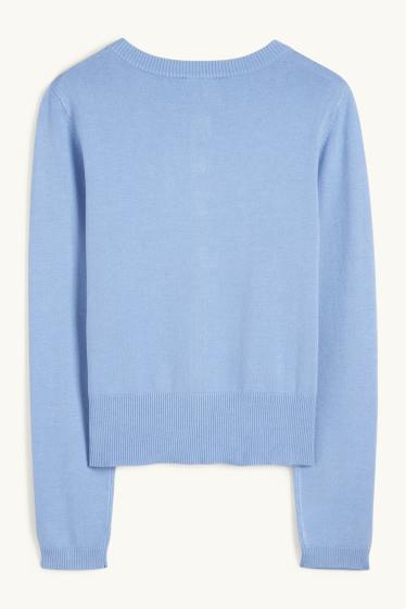 Women - Cardigan - light blue