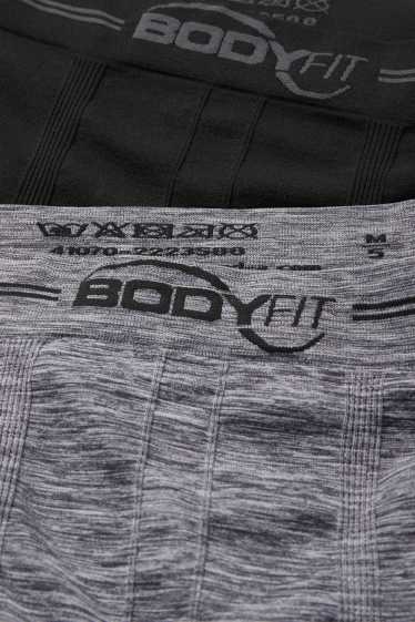 Herren - Multipack 2er - Trunks - seamless - grau / schwarz