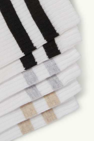 Women - Multipack of 3 - socks - ribbed - white