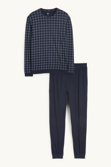 Hommes - Pyjama - bleu foncé