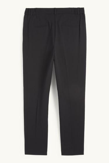 Dona - Pantalons formals - mid waist - slim fit - negre