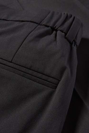 Dona - Pantalons formals - mid waist - slim fit - negre