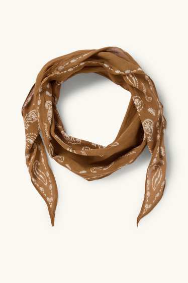 Women - Neckerchief - brown