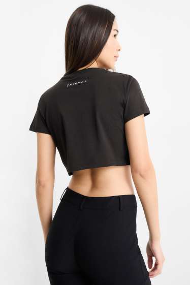 Women - Cropped T-shirt - Friends - black
