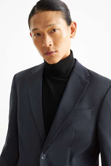 Hommes - Veste de costume - regular fit - Flex - Mix & Match - bleu foncé