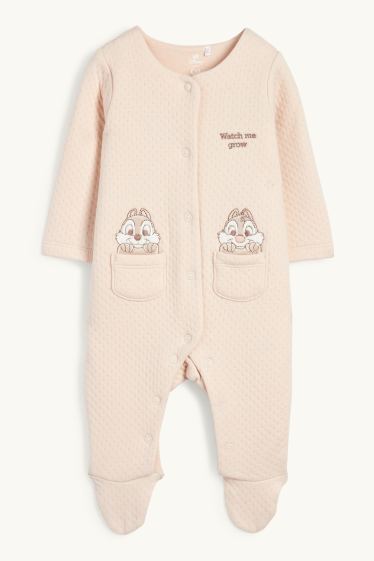 Neonate - Cip e Ciop - pigiama per neonati - tramato - beige chiaro