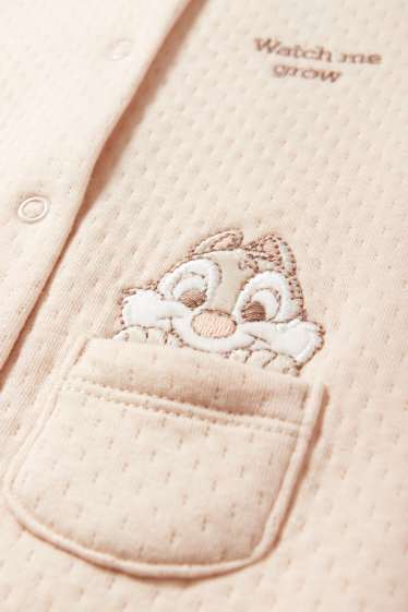 Neonate - Cip e Ciop - pigiama per neonati - tramato - beige chiaro