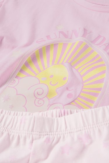 Nena - Sol lluna i estrelles - pijama d’estiu - 2 peces - rosa