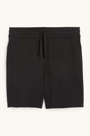 Hommes - Short en molleton - noir