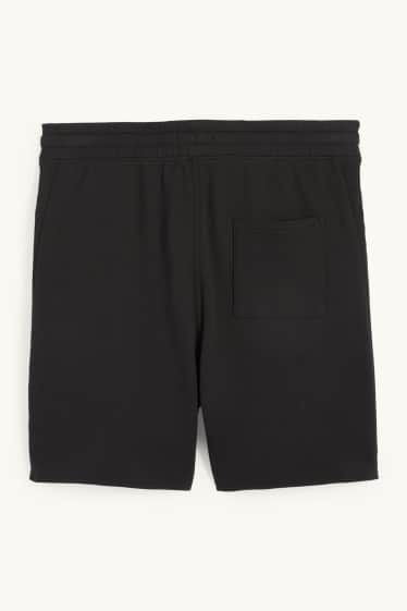 Hommes - Short en molleton - noir
