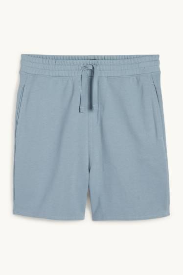 Hommes - Short en molleton - bleu