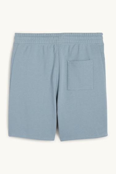 Hommes - Short en molleton - bleu