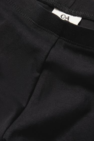 Kinder Mädchen - Multipack 2er - Radlerhose - schwarz