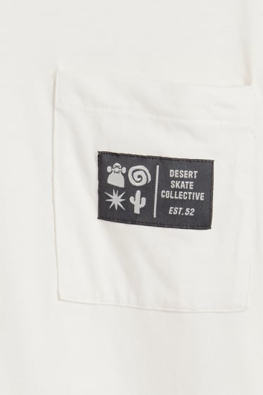 Kinder Buben - Multipack 3er - Sneaker und Skater - Kurzarmshirt - gelb