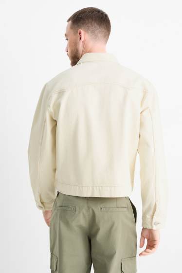 Hommes - Veste en jean - beige clair