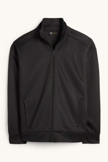 Hommes - Sweat zippé de sport - noir