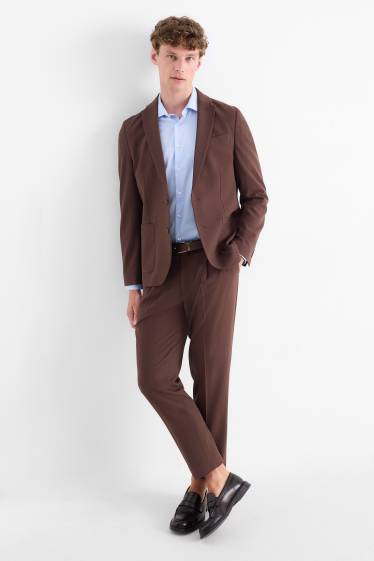 Herren - Baukasten-Hose - Slim Fit - dunkelbraun