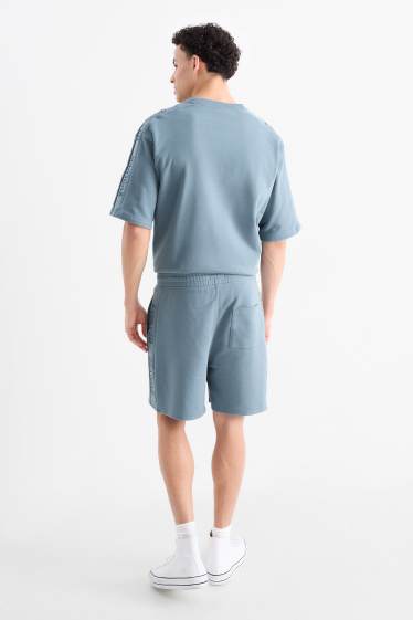 Hommes - Short en molleton - bleu