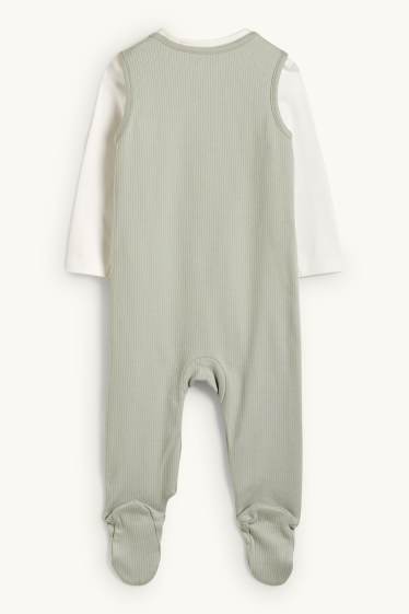 Baby Boys - Sheep - romper set - 2 piece - mint green