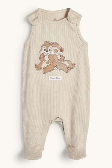 Unisex - Chip ‘n’ Dale - romper set - 2 piece - light beige