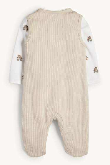 Unisex - Chip ‘n’ Dale - romper set - 2 piece - light beige