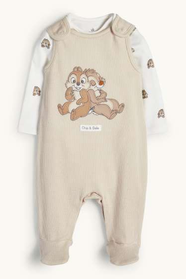 Unisex - Chip ‘n’ Dale - romper set - 2 piece - light beige