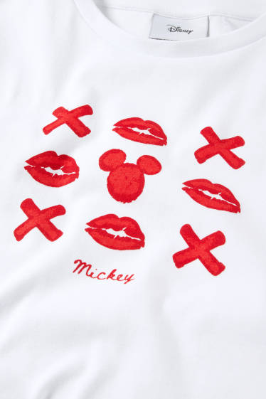 Dámské - Tričko - Mickey Mouse - bílá