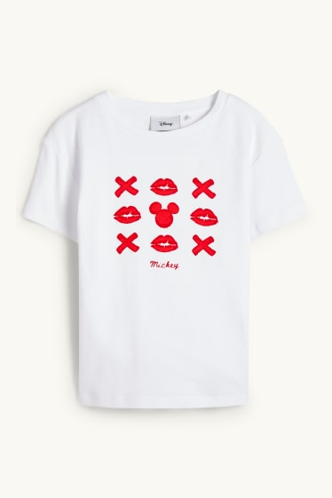 Dámské - Tričko - Mickey Mouse - bílá