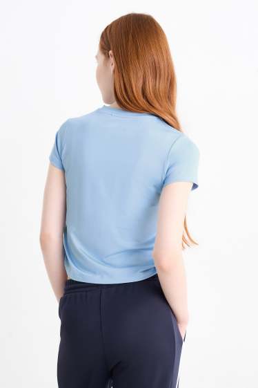 Enfants filles - Lot de 2 - hauts de sport - bleu clair