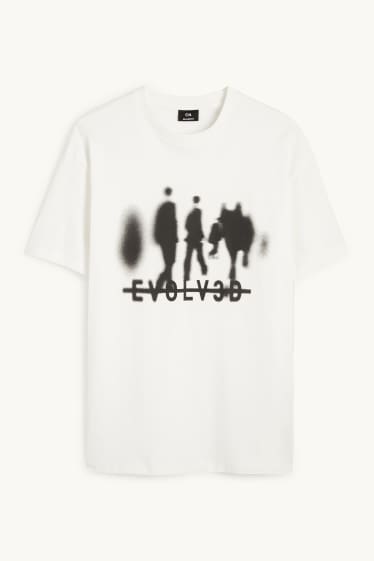 Mężczyźni - T-shirt - biały