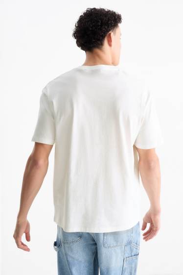 Mężczyźni - T-shirt - biały