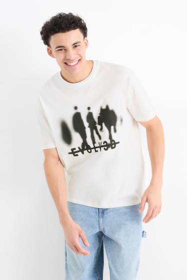Mężczyźni - T-shirt - biały