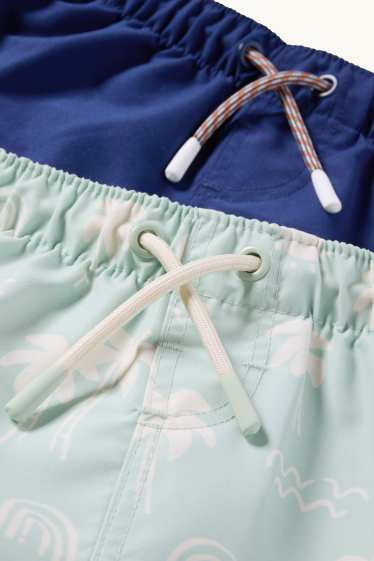 Baby Jungen - Multipack 2er - Strand - Baby-Badeshorts - blau  / türkis