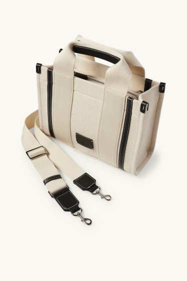 Donna - Borsa a tracolla con spallaccio staccabile - beige chiaro