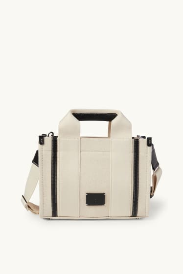 Donna - Borsa a tracolla con spallaccio staccabile - beige chiaro