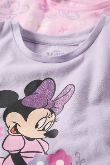 Nena - Paquet de 2 - Minnie Mouse - pijama d’estiu - 4 peces - violeta
