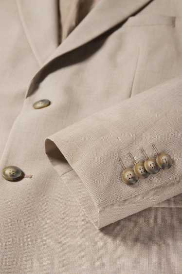 Hommes - Costume à cravate - regular fit - 4 pièces - beige
