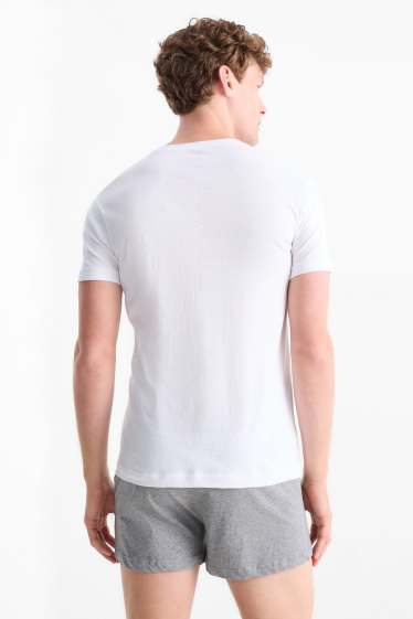 Herren - Multipack 3er - Unterhemd - weiss