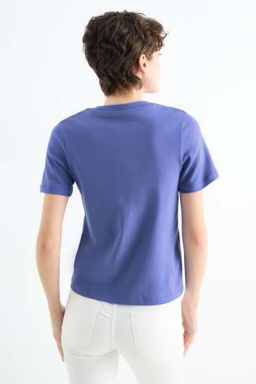 Damen - T-Shirt - Slim Fit - lila