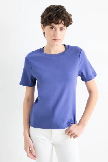 Damen - T-Shirt - Slim Fit - lila