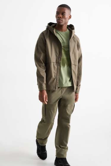 Hommes - Pantalon cargo de sport - relaxed fit - vert foncé