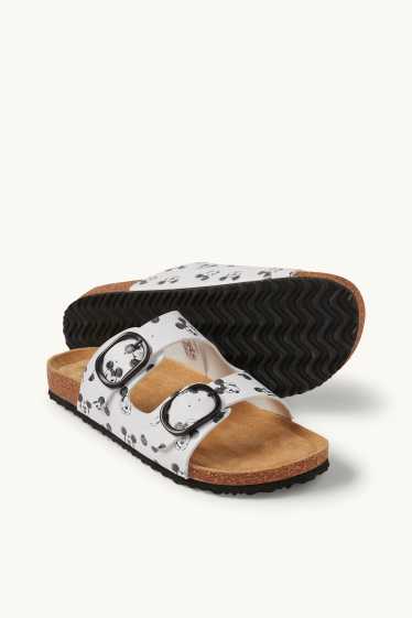 Dona - Sandàlies - imitació de pell - Mickey Mouse - blanc