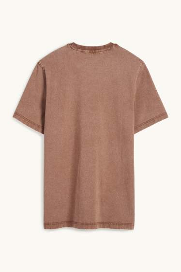 Herren - T-Shirt - Regular Fit - braun