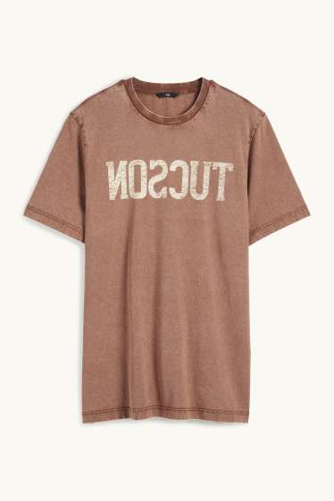 Herren - T-Shirt - Regular Fit - braun