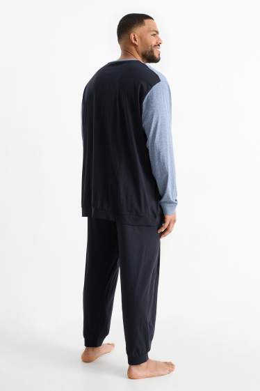 Herren - Pyjama - dunkelblau